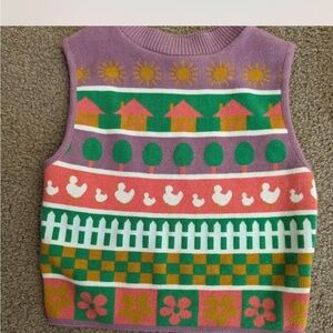 Debut brand Cottage Core sweater vest